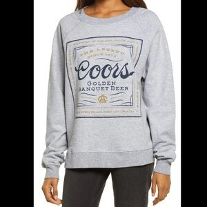 RECYCLED KARMA Wo Coors Crewneck Sweatshirt size Large L